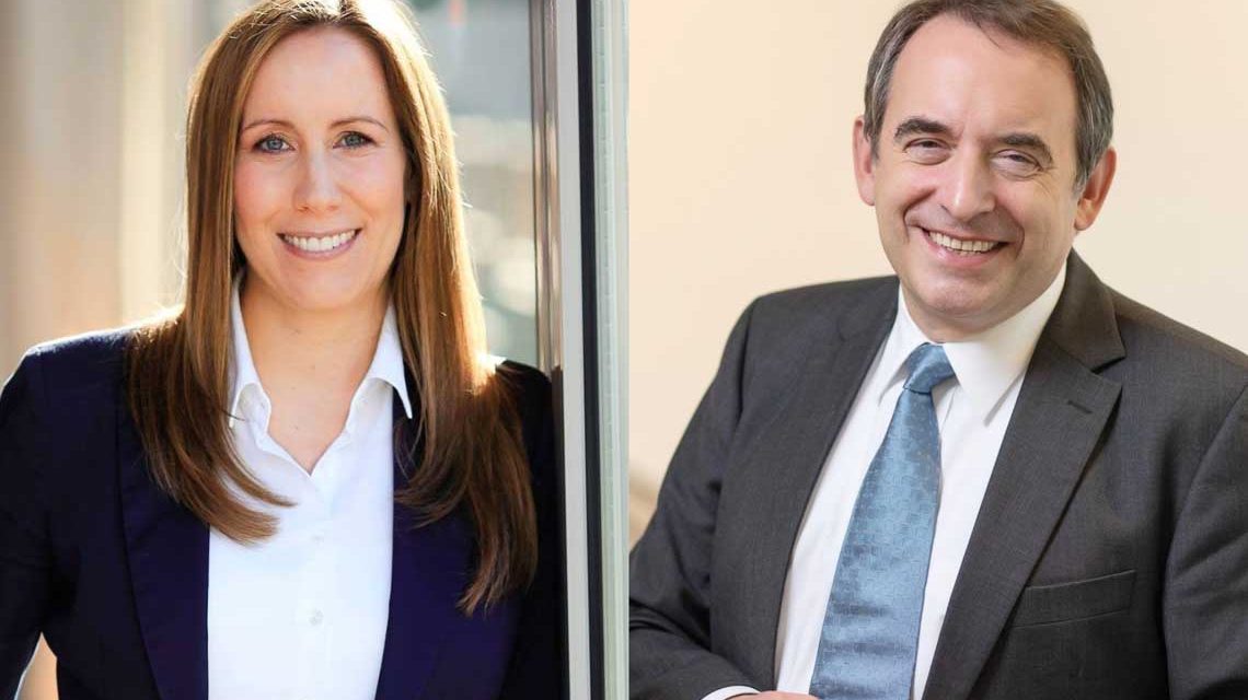 Astrid Wallmann und Alexander Lars, Wiesbadens Direktkandidaten bei den Landtagswahlen.