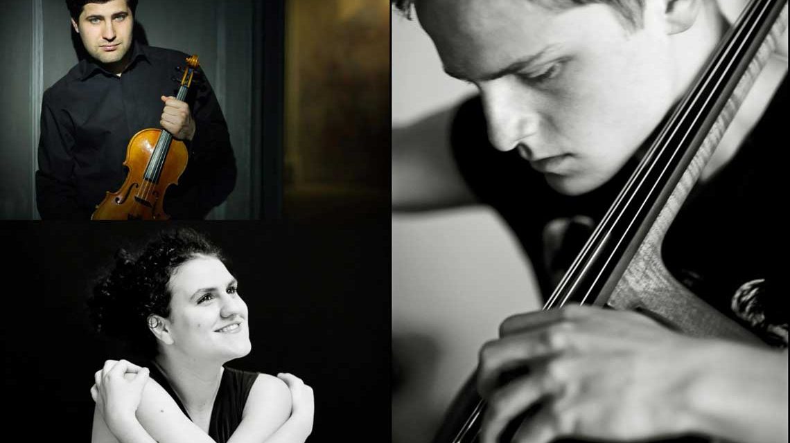 Mikhail Pochekin (Violine), Simon Tetzlaff (Violoncello), Kiveli Dörken (Klavier)