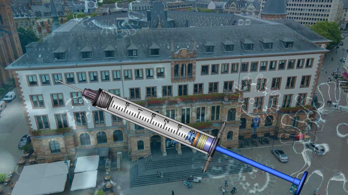 Sonderimpfaktion im Rathaus Wiesbaden