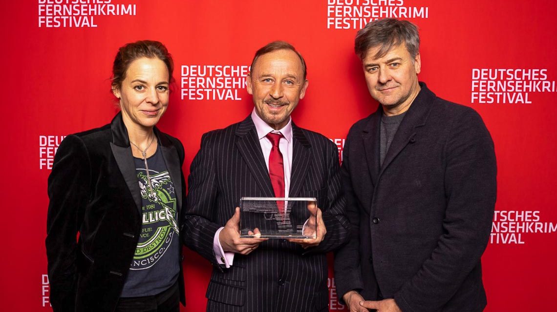 Bernadette Heerwagen, Alexander Held, Marcus-Mittermeier beim Deutsches FernsehKrimi-Festival