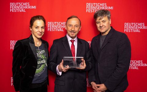 Bernadette Heerwagen, Alexander Held, Marcus-Mittermeier beim Deutsches FernsehKrimi-Festival