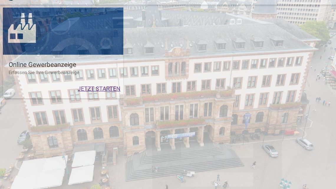 Online-Gewerbemeldungen wieder möglich