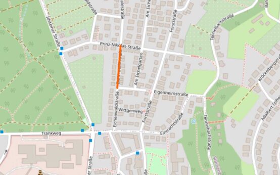 Eichenwaldstraße in Sonnenberg