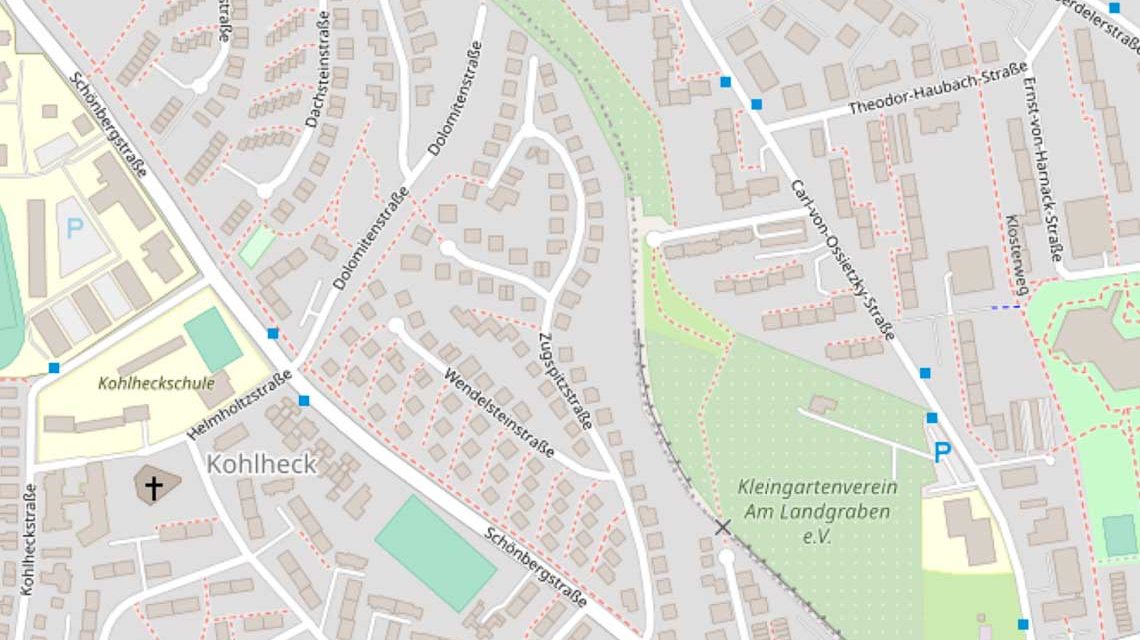 Carl-von-Ossietzky Straße, Linie 14, Busumleitung