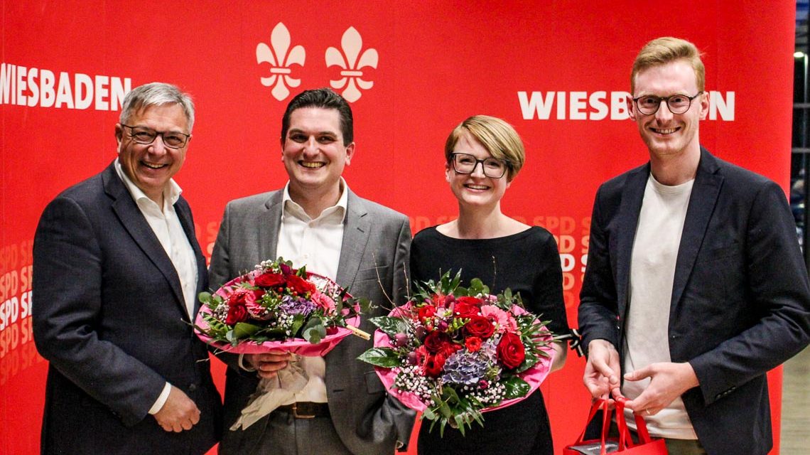 Gert-Uwe Mende, Hendrik Schmehl. Patricia Eck und Alexander Hofmann