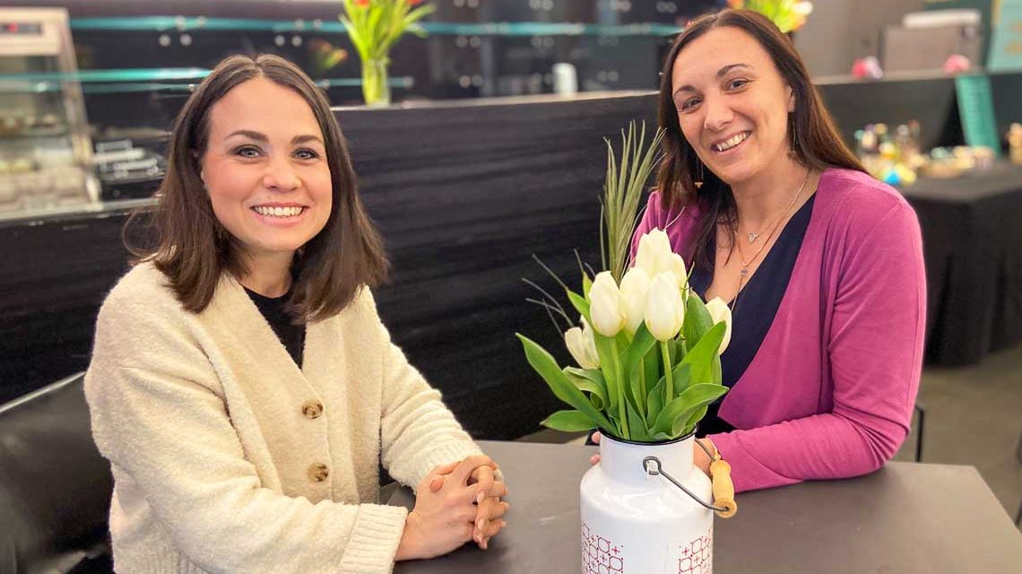Trüffel Feinkost im Museum Wiesbaden: Carolina Jost, Geschäftsführung Trüffel Feinkost GmbH und Patricia Becker-Matthews
