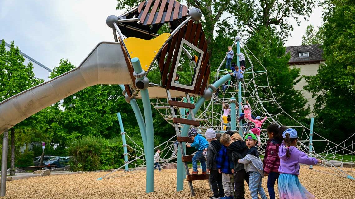 Neuer Kinderspielplatz an der Harry Truman Straße.