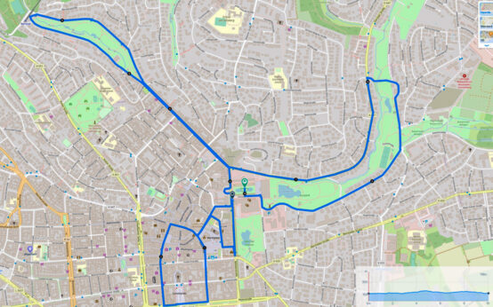 Streckenverlauf beim Ikano Bank Marathon