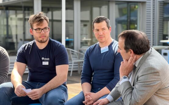 Prof. Dr- Alexander Lorz im Gespräch mit dem Nachwuchs