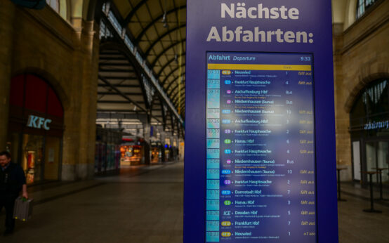 Die EVG streikt wieder. Alle Züge bleiben stehen.