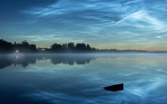 Leuchtenden Nachtwolken