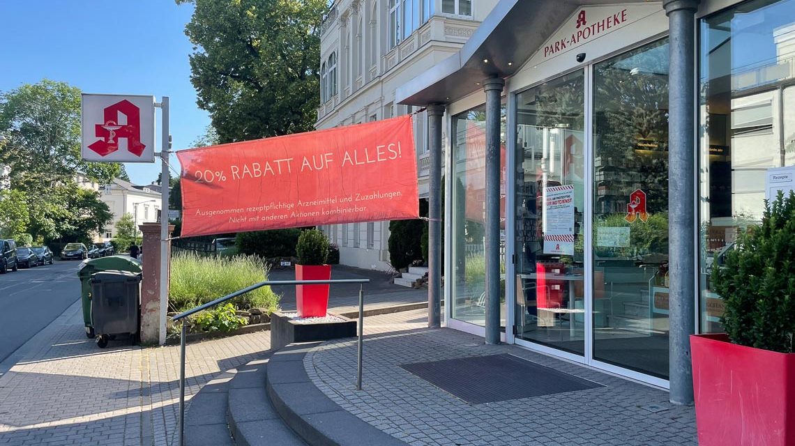 Die Park Apotheke ist heute Notapotheke.