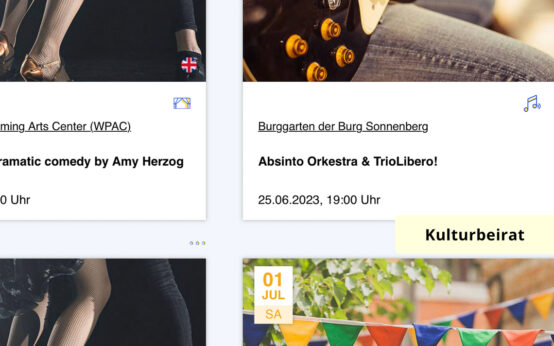 Der Kulturbeirat lädt ein zur Sitzung am Dienstag, den 20. Juni, im Rathaus am Schlossplatz 6, Raum 22. Und das Beste: Die Sitzung ist öffentlich!