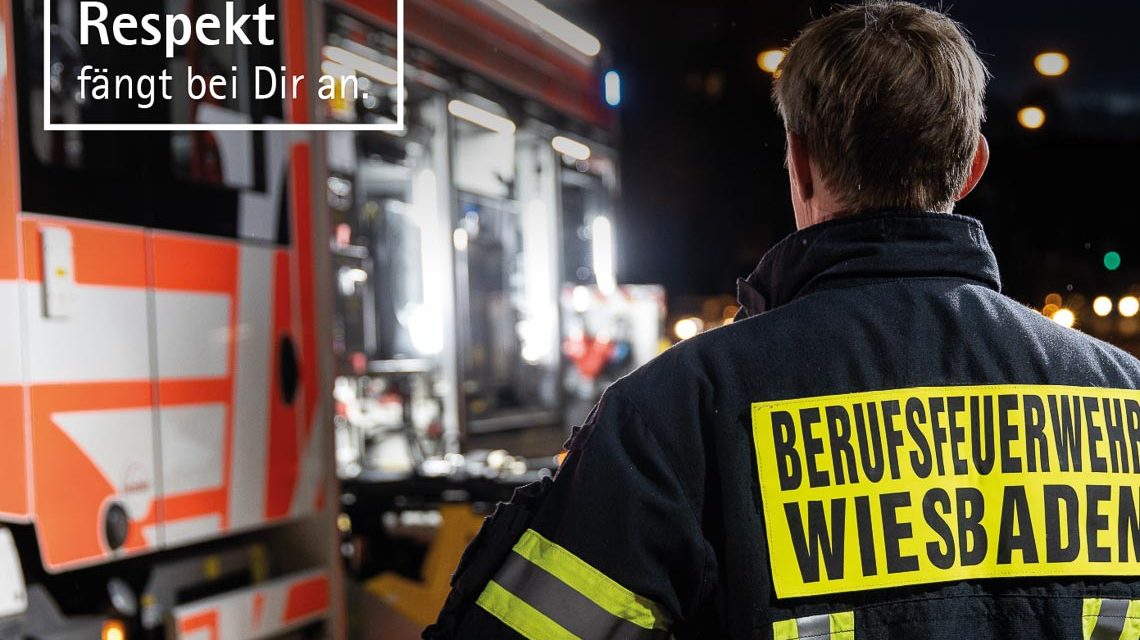 Feuerwehr, ESWE-Mitarbeiter, Rettungskräfte, Respekt fängt bei Dir an.