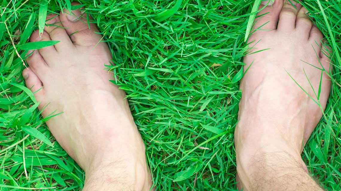 Barfuß im Gras