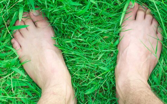 Barfuß im Gras