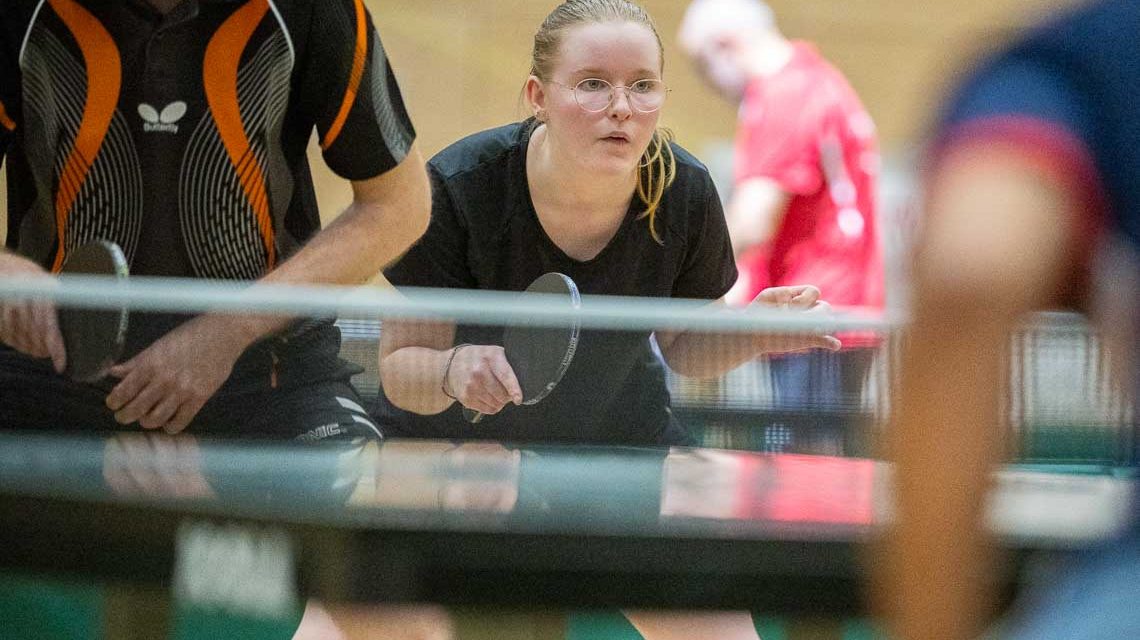 Doppel beim Tischtennis Städtepartnerschaft-Turnier