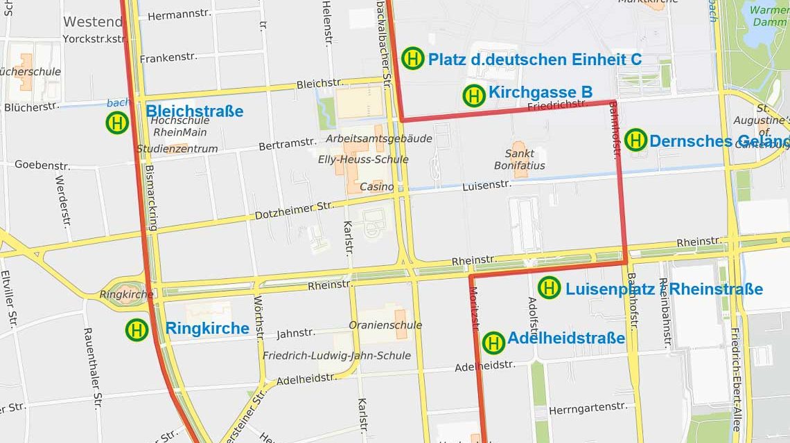 Innenstadt-Nightliner mit neuem Linienweg: Anpassungen bei der Linie N13