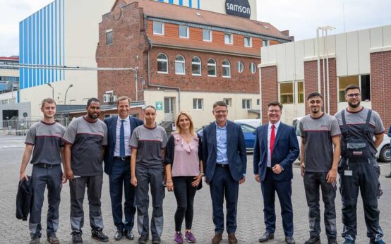 Ministerpräsident Boris Rhein, besuch bei Samson.