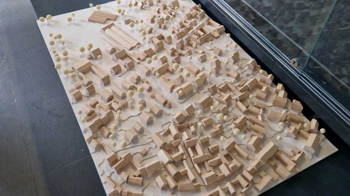 Modell der „Neue Mitte“ Breckenheim. Foto Manuel Köhler