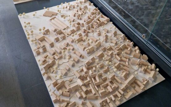 Modell der „Neue Mitte“ Breckenheim. Foto Manuel Köhler