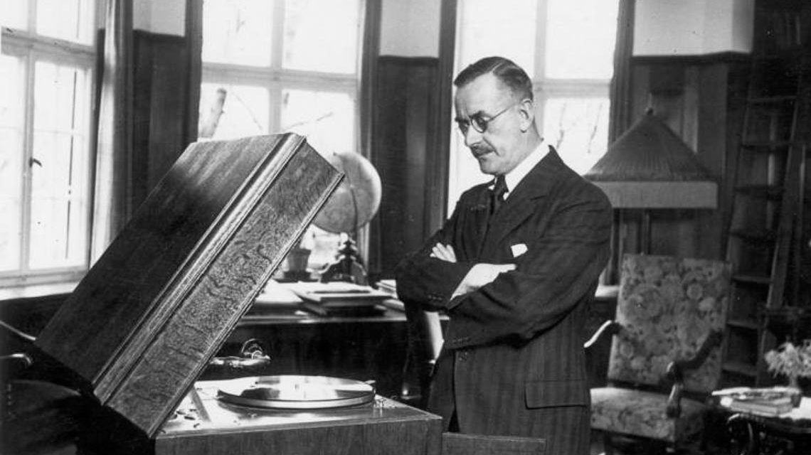 Historisches Foto mit Thomas Mann