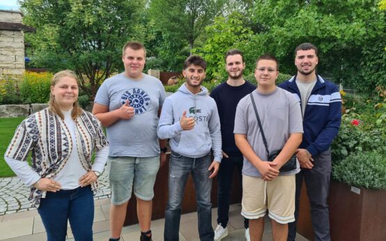 Die neuen Auszubis bei Gramenz Galabau