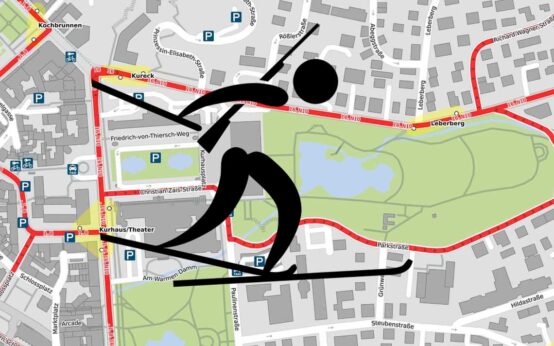 Biathlon, Haltestellen Verlegung, Haltestellen gesperrt