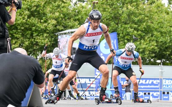 Sturla Holm Lægreid gewinnt den City-Biathzlon der Herren