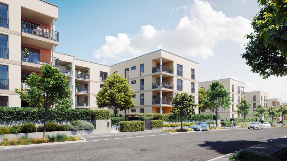 Modell: Kärtnerviertel, Ansicht von der Gartenseite