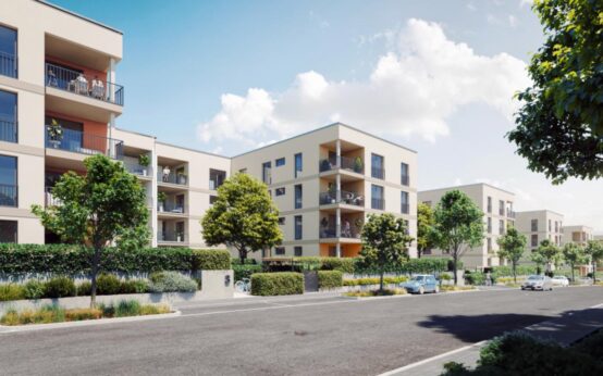 Modell: Kärtnerviertel, Ansicht von der Gartenseite