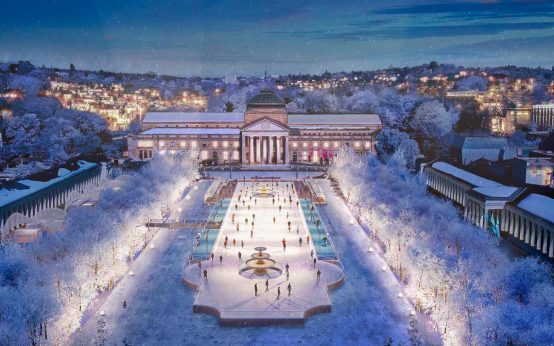 „Wiesbaden on Ice" auf dem Bowling Green.