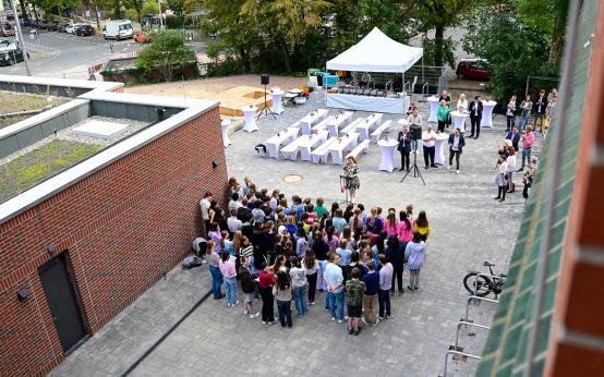 Einweihung der neuen Sporthalle an der Gutenbergschule
