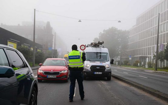 Kontrollen im Rahmen der Sicherheitswoche an der Mainzer Straße