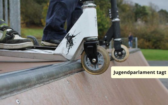 Jugendparlament tagt, auf der Tagesordnung, unter anderem eine Halfpipe als Wunsch am Schlachthof.