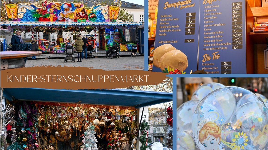 Archivbilder, Vier zu einem vom Kinder-Sternschnuppenmarkt