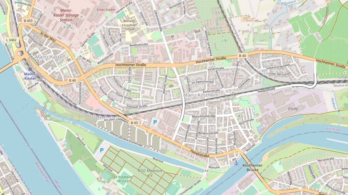 Hochheimer Straße in Kostheim