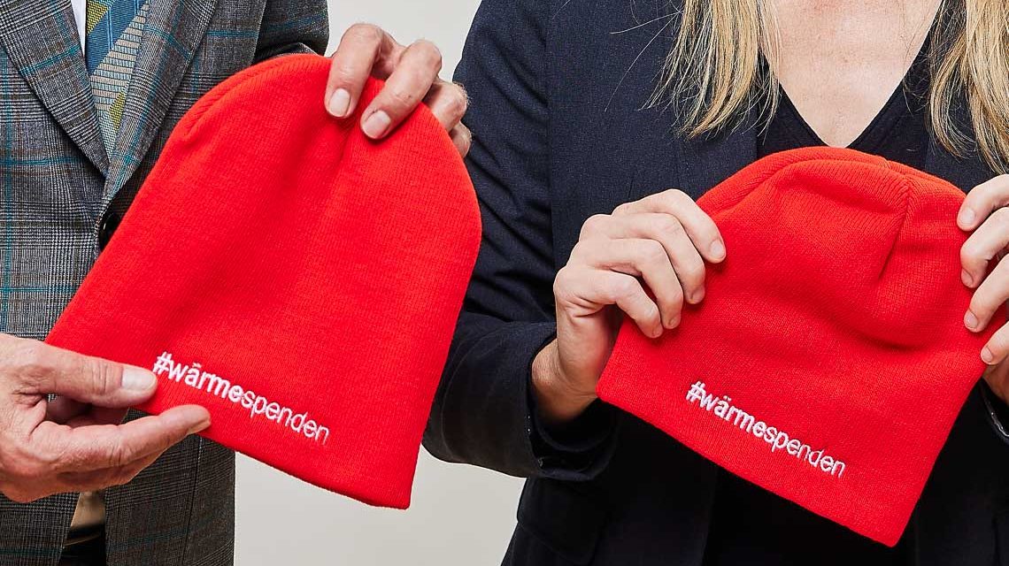 Staatsminister Axel Wintermeyer, und Fußballspielerin Nia Künzer rufen dazu auf : wärmespenden kann Leben retten