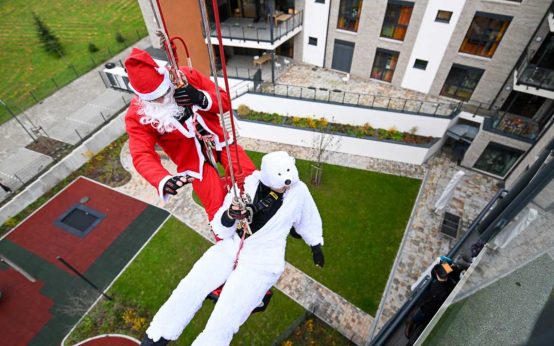 Die Höhenretter bei einem ganz besonderem Einsatz.