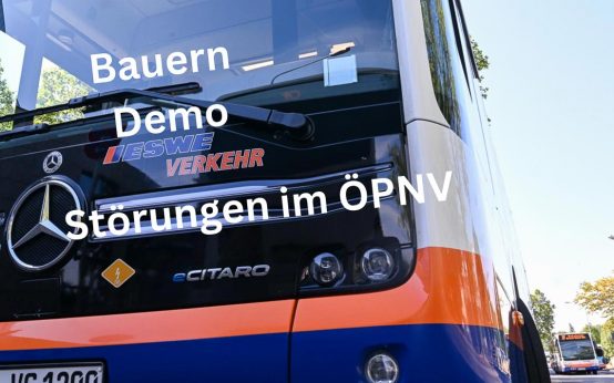 Bauern demonstrieren, Buslinien haben es schwer.