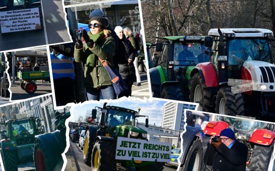 Bauern-Demo in Wiesbaden