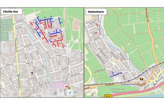 Kanalsanierung Eltville-Ost und Hattenheim 2024 – Sanierungsstellen geschlossene Bauweise: