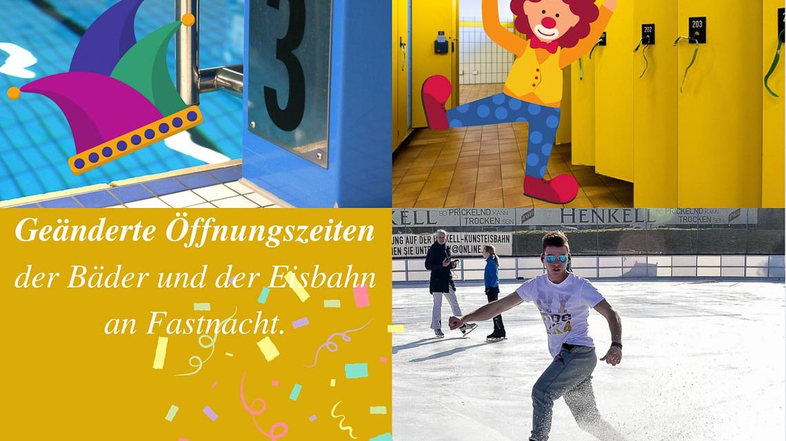 Impressionen. von der Eisbahn und aus den Hallenbädern. Geänderte Öffnungszeiten.