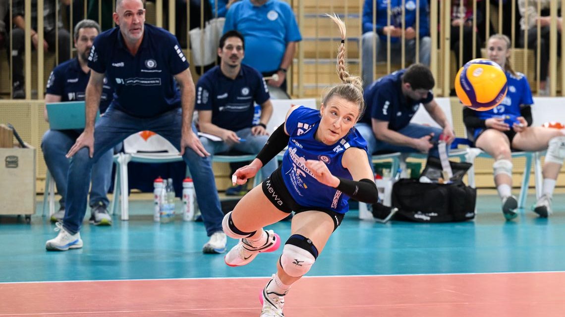 Izabella Rapacz, 1. Volleyball Bundesliga Frauen, Zwischenrunde, VC Wiesabden (VCW) – Ladies in Black Aachen, 2:3
