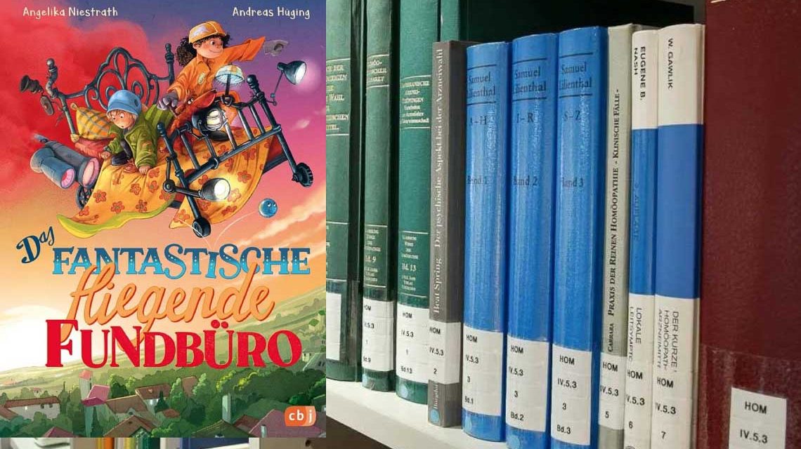 Das fantastische fliegende Fundbüro in den Stadtbibliotheken Wiesbaden.