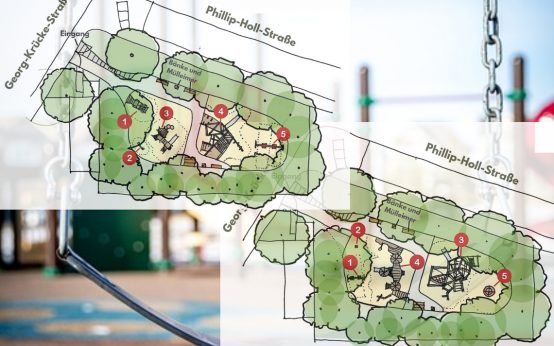 Entwürfe zum Kinderspielplatz Philipp-Holl-Straße