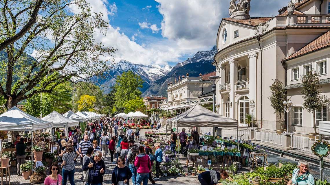 Marttreiben entlang der Passer in Meran