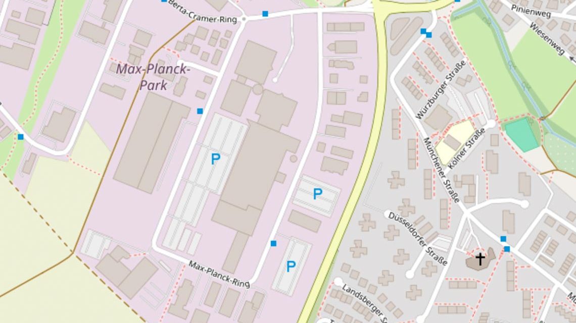 Max-Planck-Ring in Stadtteil Dekenheim