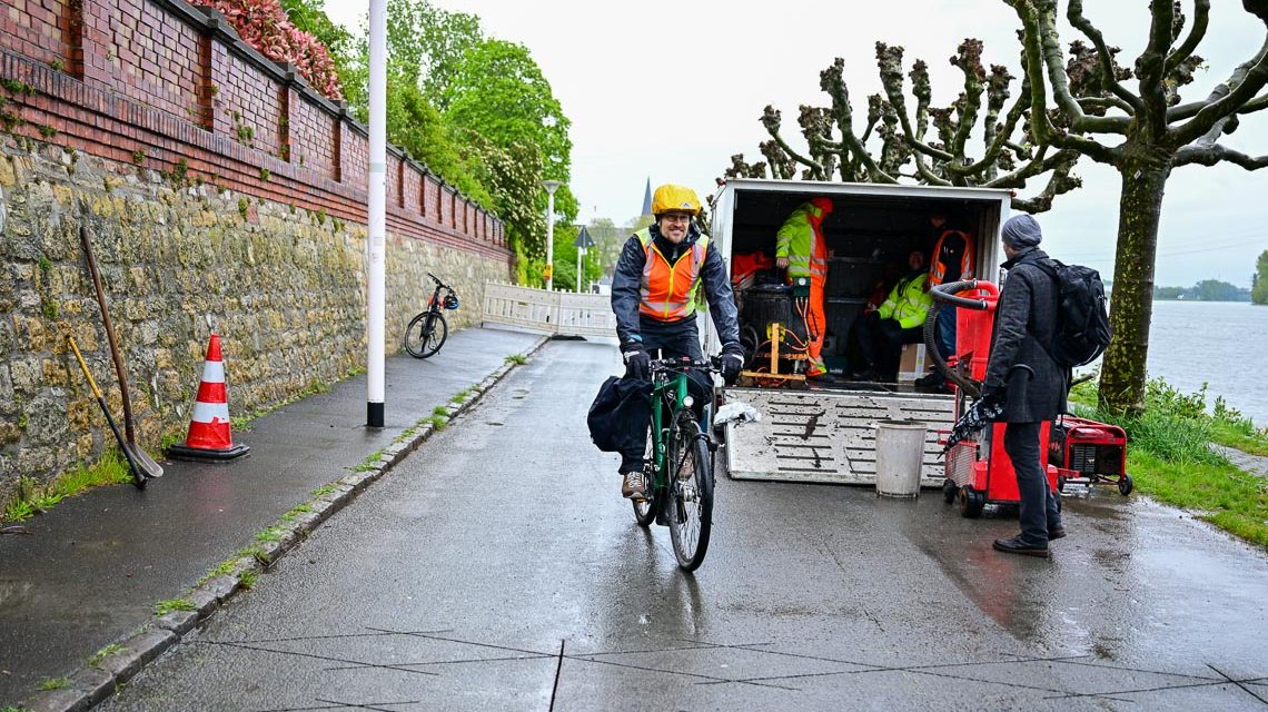 Fahrrad Zählstelle in Wiesbaden Biebrich