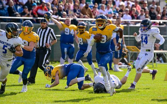 Wiesbaden Phantoms - Bad Homburg Sentinels 31:19, Wiesbaden steht im Finale vom Hessenpokal.